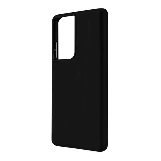 Capa de Silicone Macio para Samsung Galaxy S21 Ultra Preto